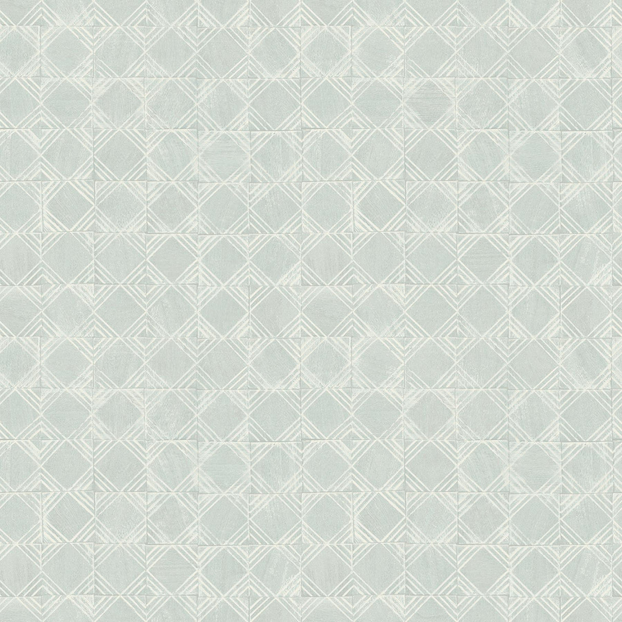 York Button Block Aqua Geometric Wallpaper