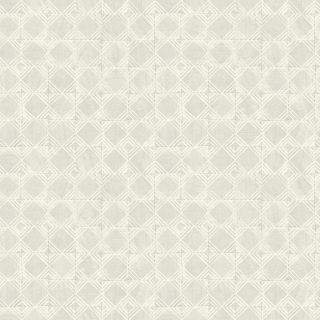 York Button Block Light Grey Geometric Wallpaper