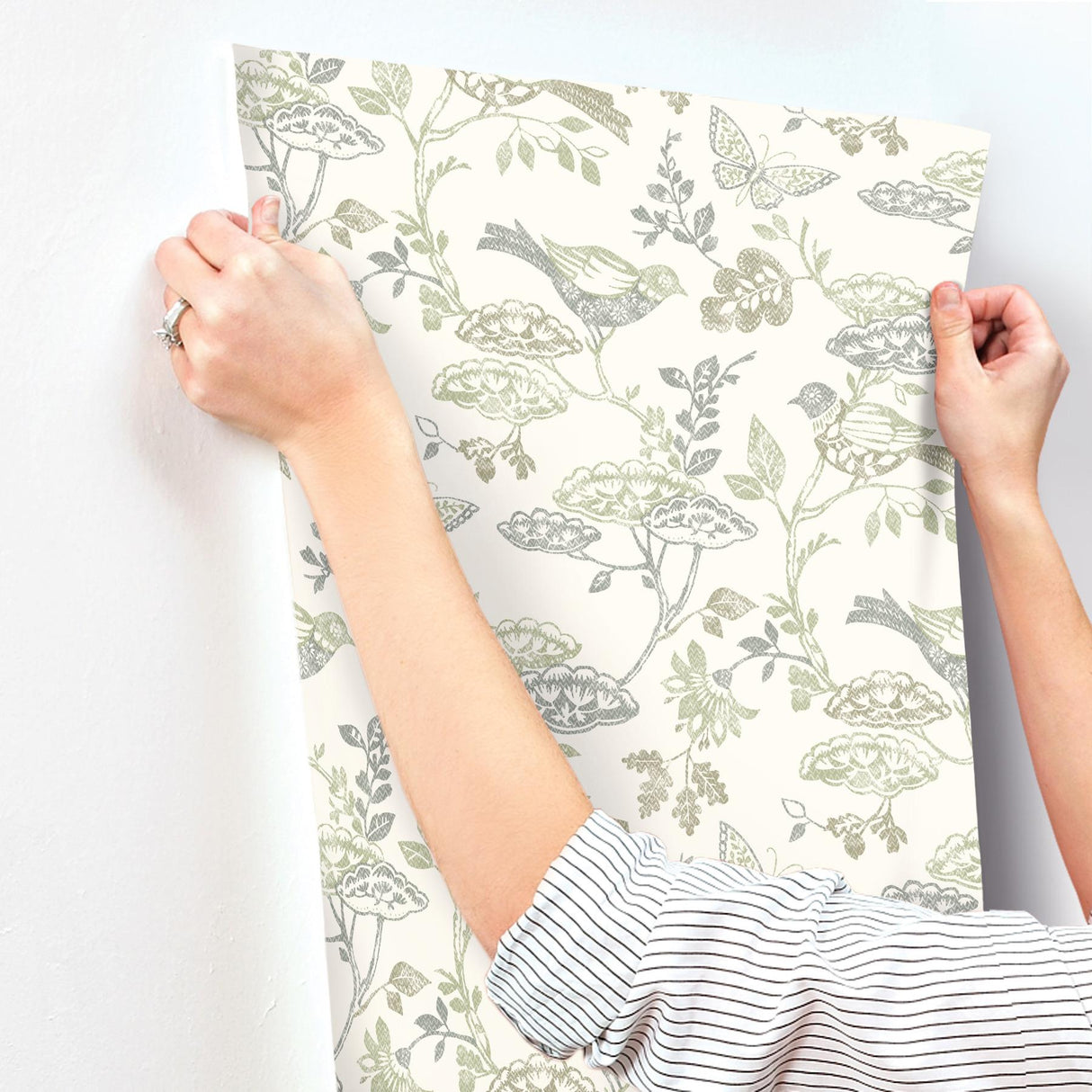 York Malmo Green Trail Wallpaper