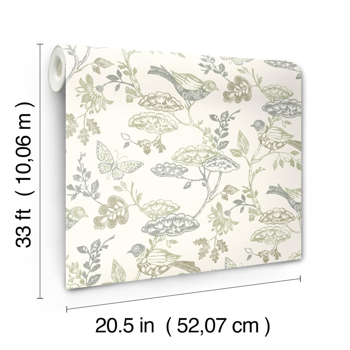 York Malmo Green Trail Wallpaper