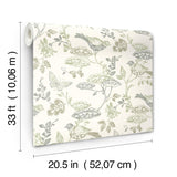 York Malmo Green Trail Wallpaper