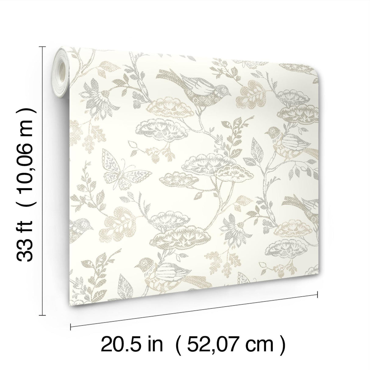 York Malmo Grey Trail Wallpaper