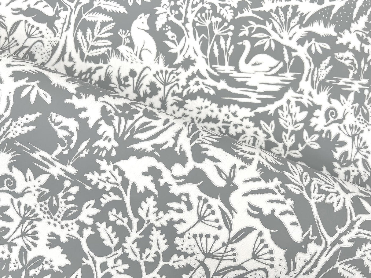 York Alrick Charcoal Forest Venture Wallpaper