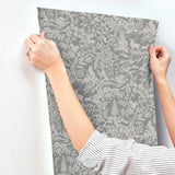 York Alrick Charcoal Forest Venture Wallpaper