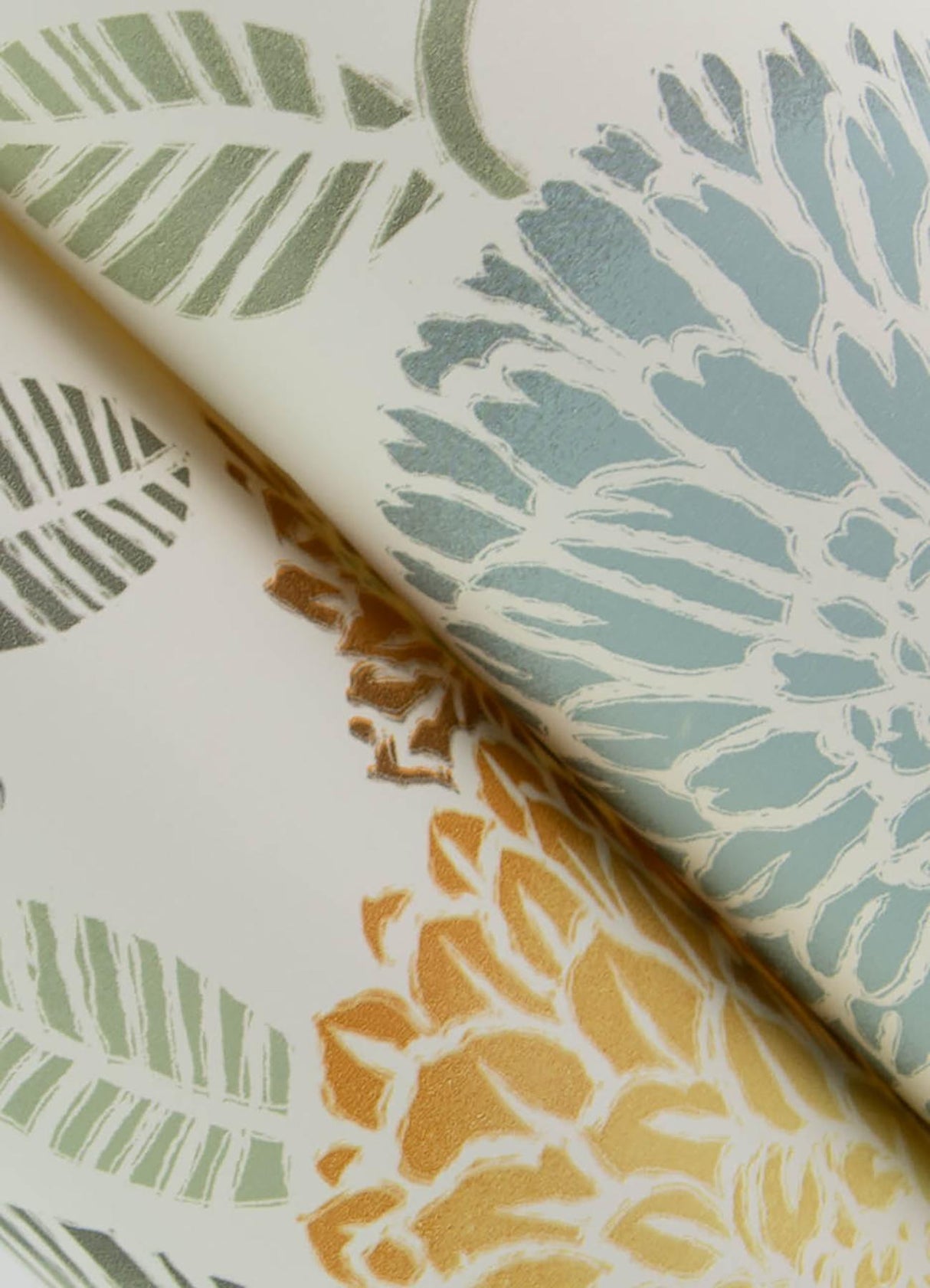 York Zalipie Apricot Floral Trail Wallpaper