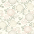 York Zalipie Blush Floral Trail Wallpaper