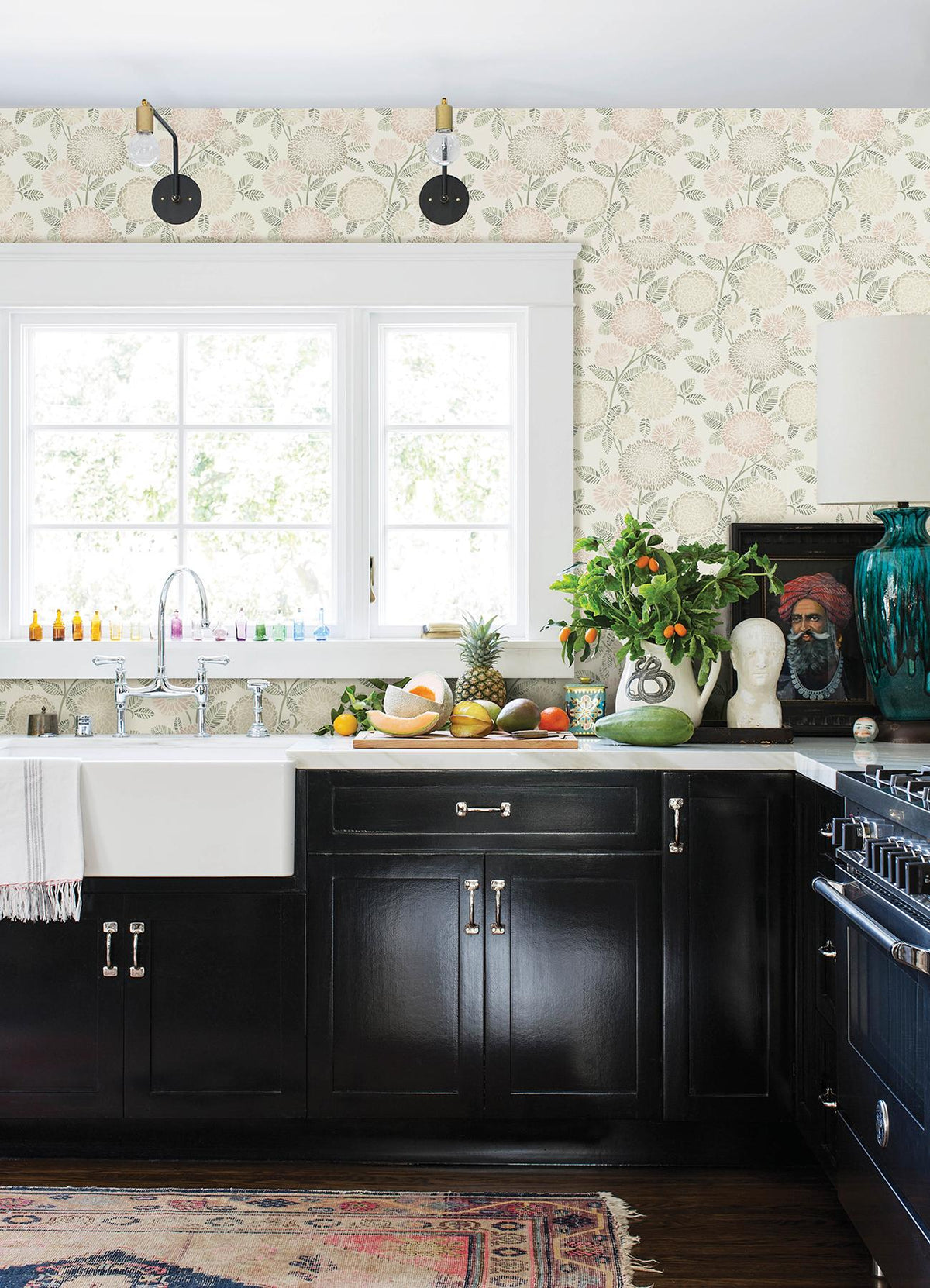 York Zalipie Blush Floral Trail Wallpaper