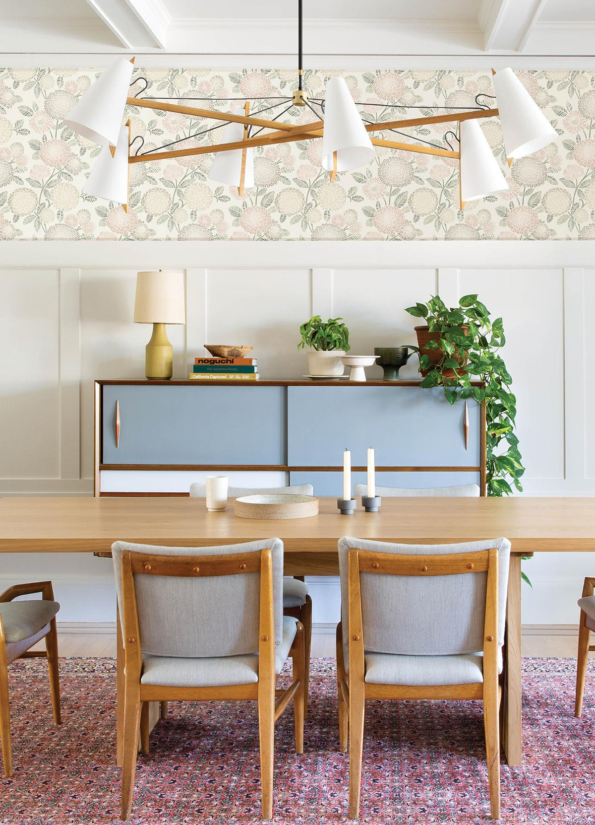 York Zalipie Blush Floral Trail Wallpaper