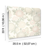 York Zalipie Blush Floral Trail Wallpaper