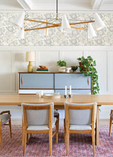 York Zalipie Grey Floral Trail Wallpaper