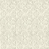 York Karachi White Wooden Damask Wallpaper