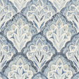 York Mimir Blue Quilted Damask Wallpaper