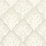 York Mimir Dove Quilted Damask Wallpaper