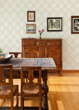 York Mimir Dove Quilted Damask Wallpaper