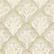 York Mimir Mustard Quilted Damask Wallpaper