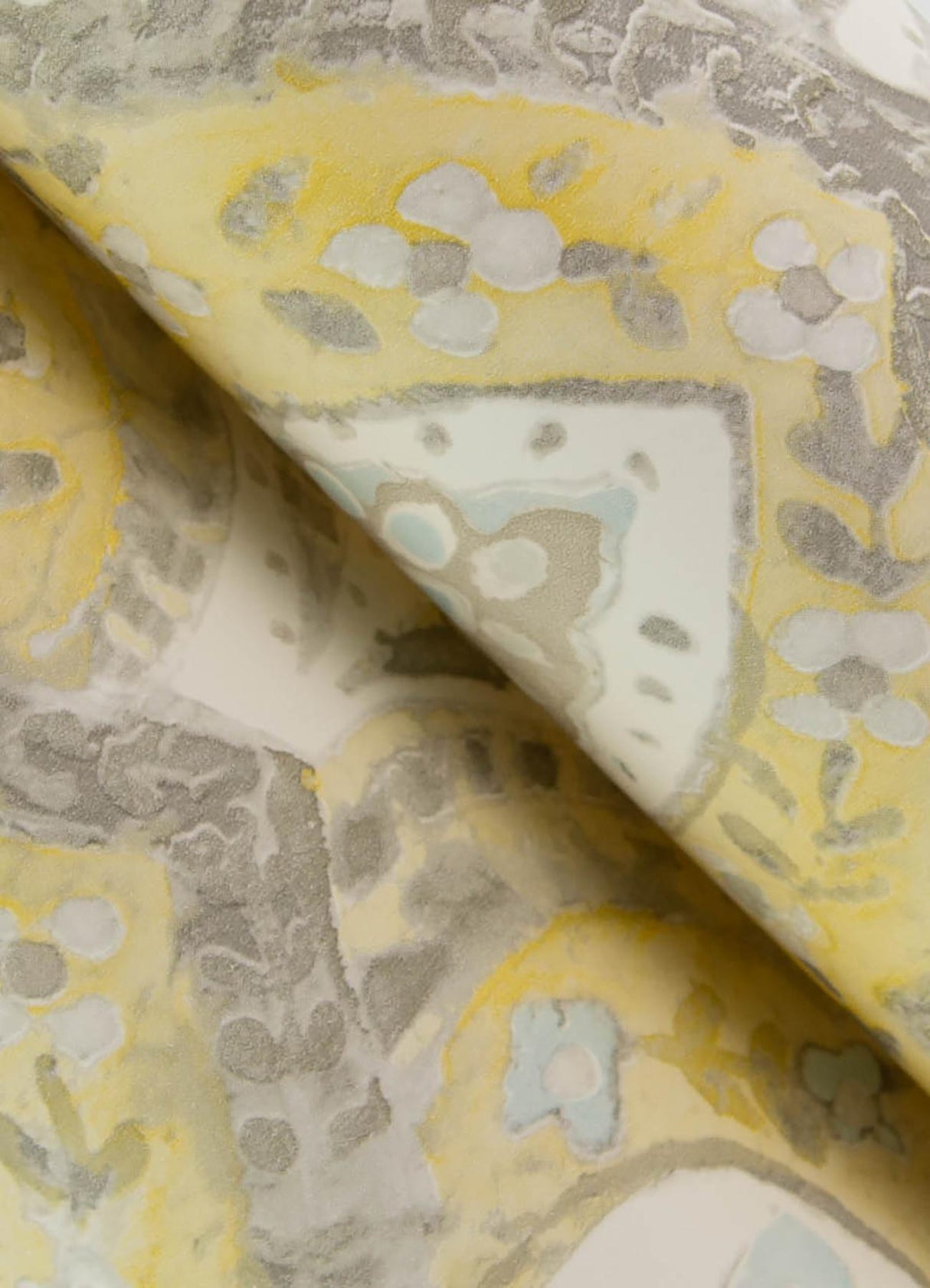 York Mimir Mustard Quilted Damask Wallpaper