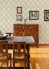 York Mimir Mustard Quilted Damask Wallpaper