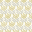York Cathal Mustard Tulip Block Print Wallpaper