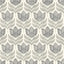 York Cathal Charcoal Tulip Block Print Wallpaper