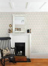 York Cathal Blush Tulip Block Print Wallpaper