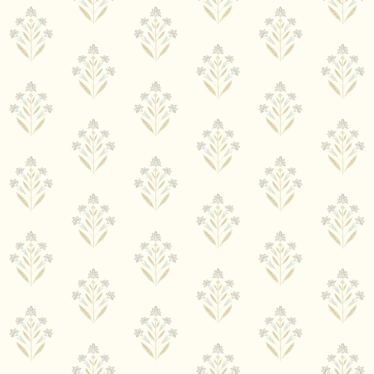 York Kova Yellow Floral Crest Wallpaper