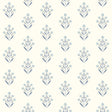 York Kova Blue Floral Crest Wallpaper