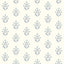 York Kova Blue Floral Crest Wallpaper