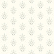 York Kova Light Blue Floral Crest Wallpaper