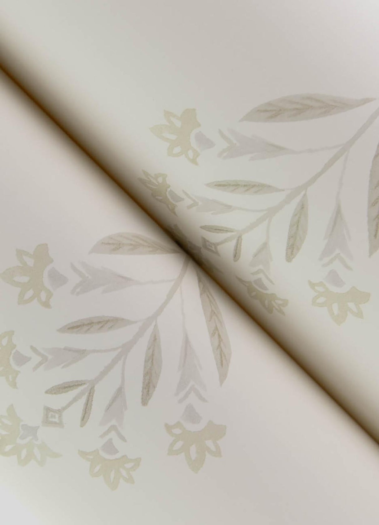 York Kova Dove Floral Crest Wallpaper