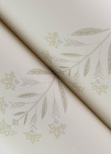 York Kova Dove Floral Crest Wallpaper