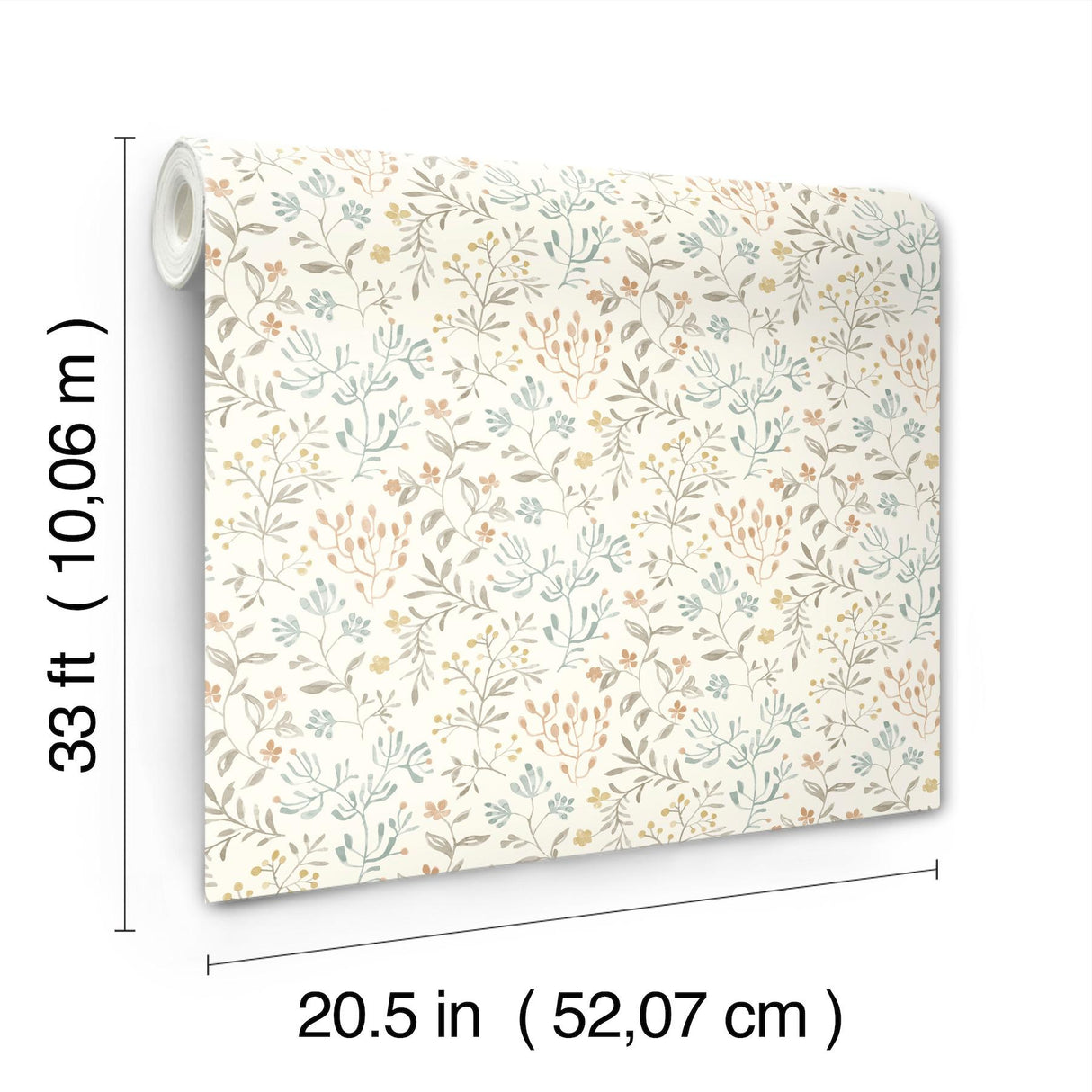 York Tarragon Pastel Dainty Meadow Wallpaper