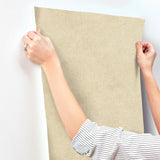 York Homespun Light Brown Textured Wallpaper