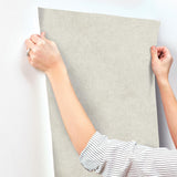 York Homespun Grey Textured Wallpaper