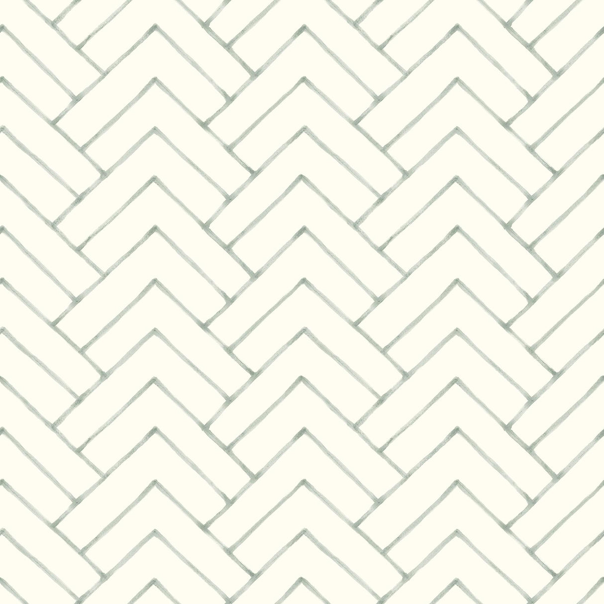 York Oswin Teal Tiered Herringbone Wallpaper