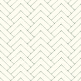 York Oswin Teal Tiered Herringbone Wallpaper