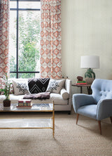 York Oswin Light Yellow Tiered Herringbone Wallpaper