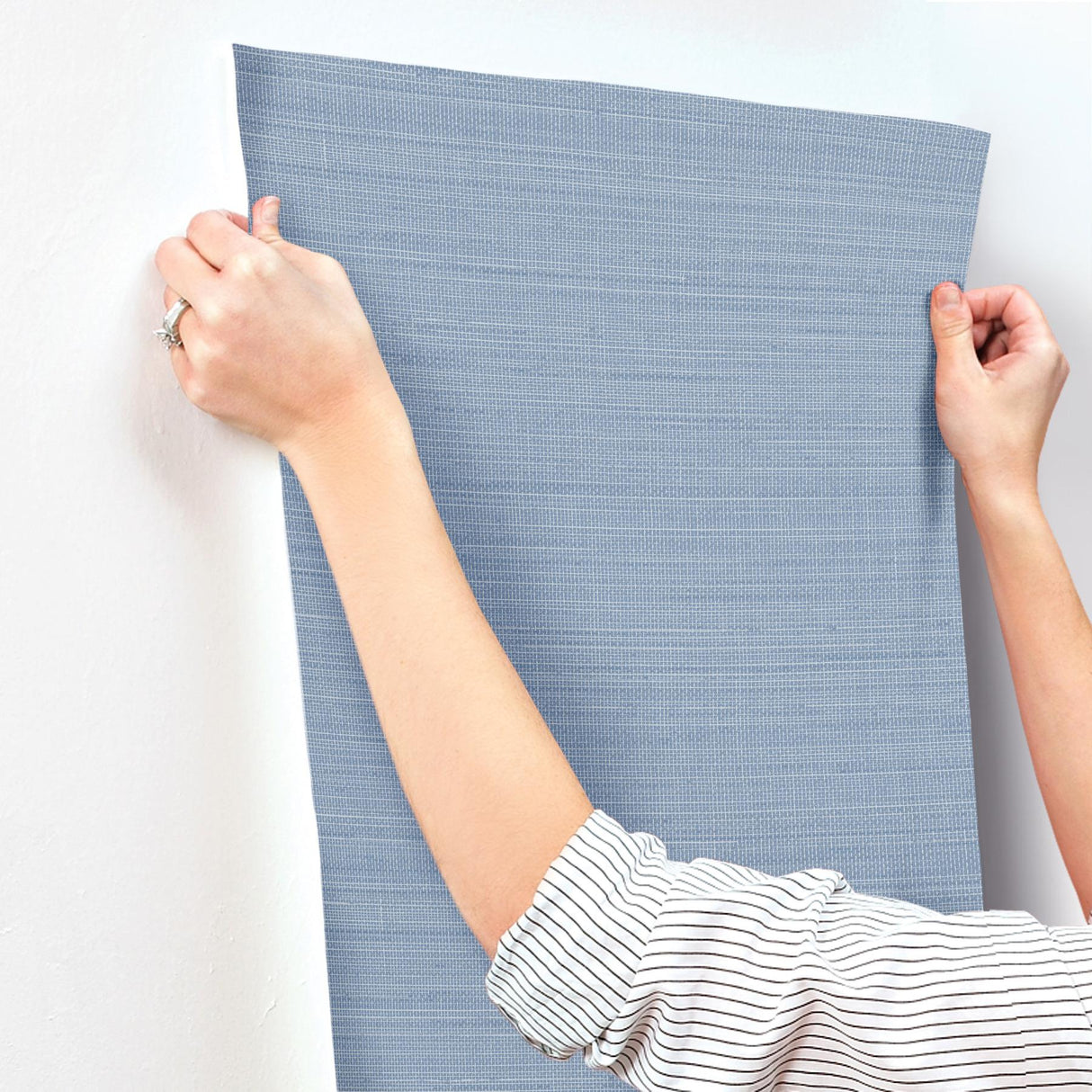 York Spinnaker Denim Netting Wallpaper