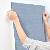 York Spinnaker Denim Netting Wallpaper