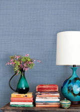 York Spinnaker Denim Netting Wallpaper