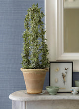 York Spinnaker Denim Netting Wallpaper