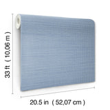 York Spinnaker Denim Netting Wallpaper