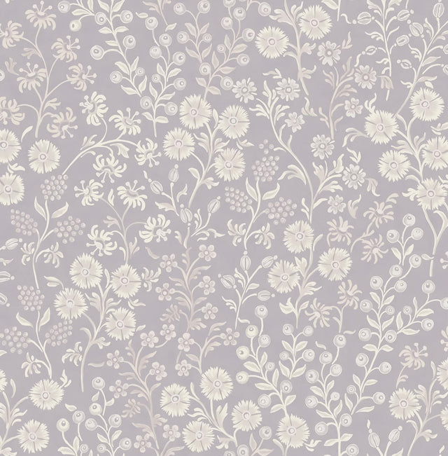 York Liana Periwinkle Trail Wallpaper