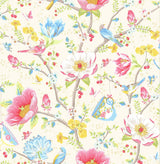 York Leizu Cream Chinese Garden Wallpaper