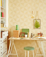 York Mont Gold Geometric Wallpaper