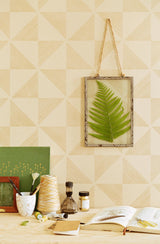 York Mont Gold Geometric Wallpaper
