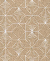 York Halcyon Neutral Geometric Wallpaper