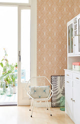 York Halcyon Neutral Geometric Wallpaper
