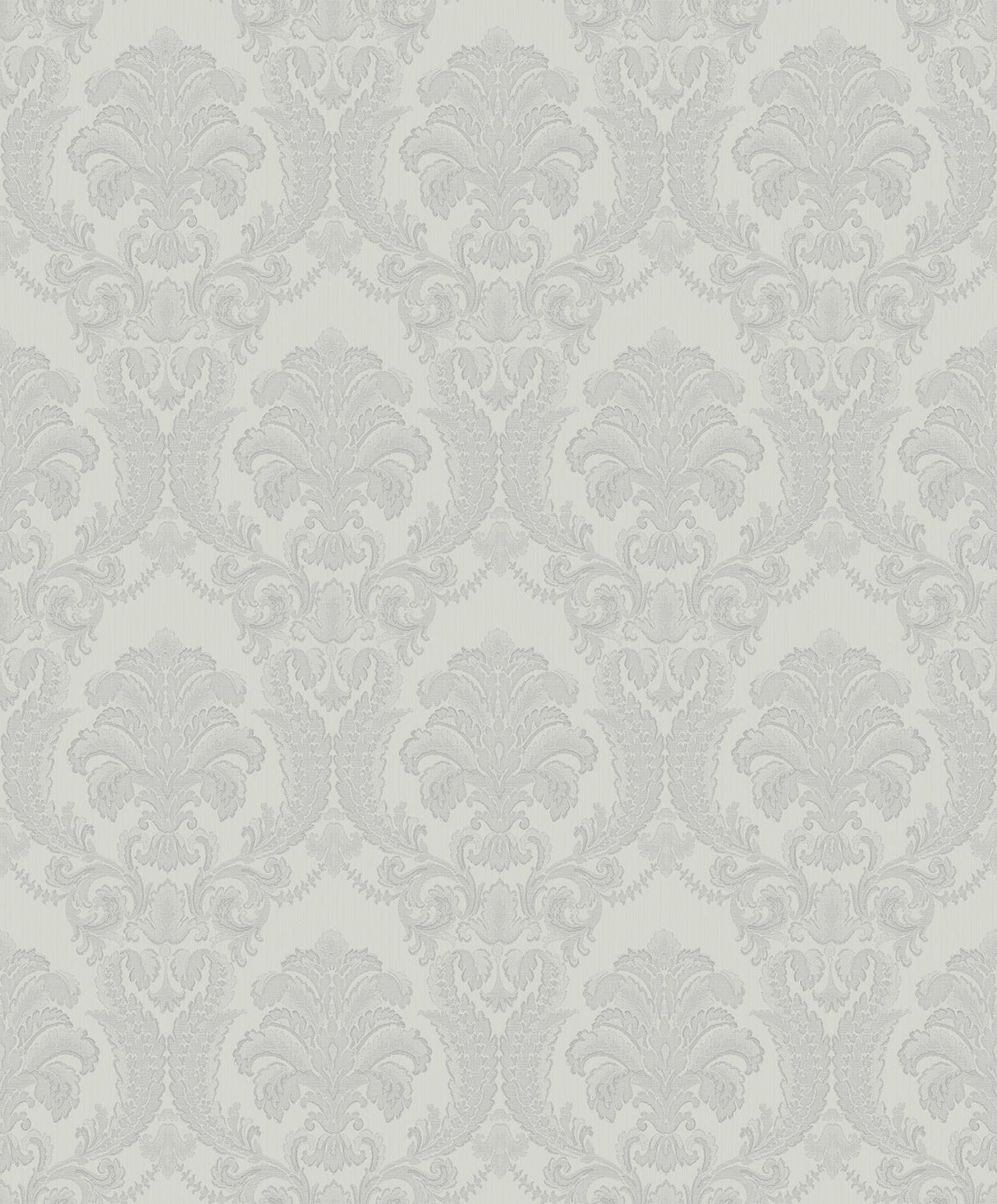 York Renatta Silver Damask Wallpaper