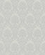 York Renatta Silver Damask Wallpaper
