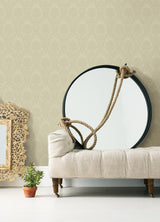 York Renatta Gold Damask Wallpaper